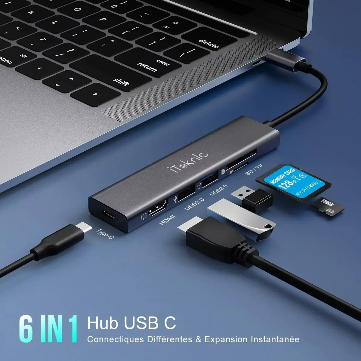 Bon plan : un hub USB C compact de 6 ports à 29,99€