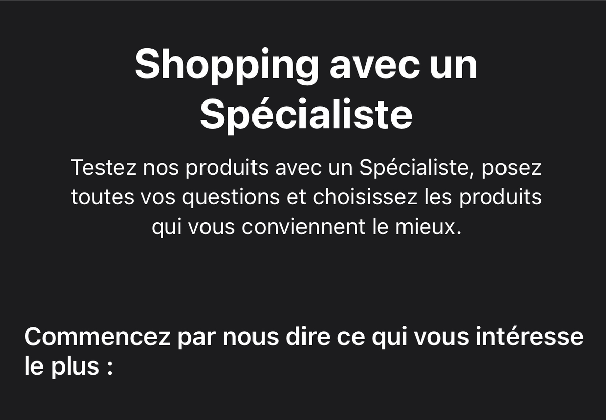 Apple : des "séances shopping" personnalisées en Apple Store