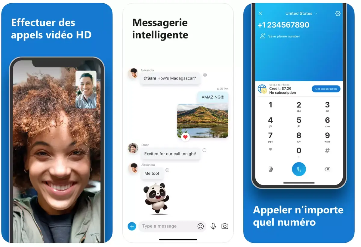 L'app mobile de Skype floute l'arrière-plan pendant les appels