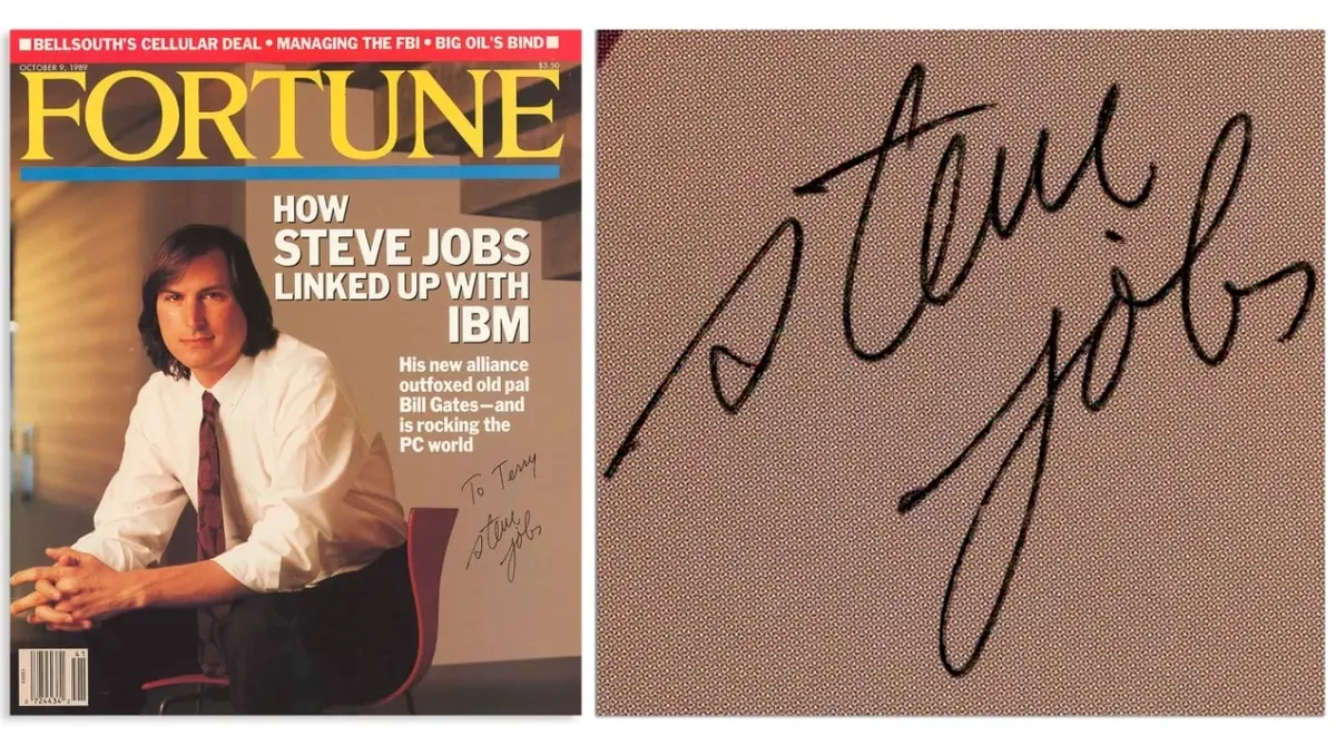 Un magazine Fortune de 1989 signé de Steve Jobs est en vente à partir de 11 000 dollars