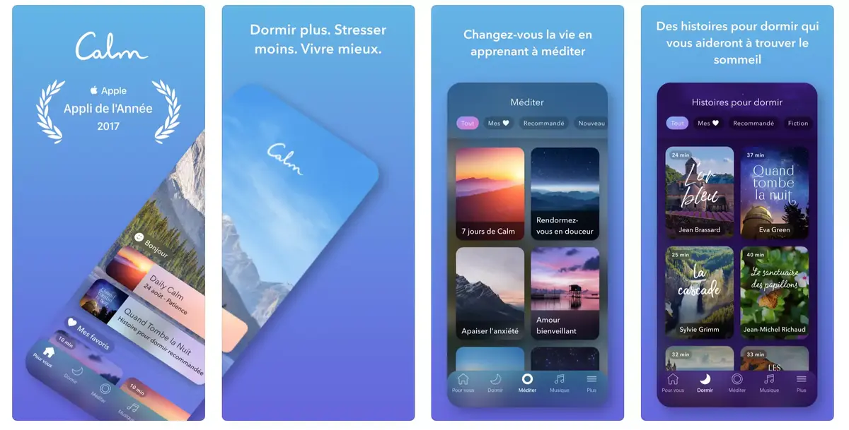 L'app Calm propose de gérer son stress avec Eva Green ou Keanu Reeves