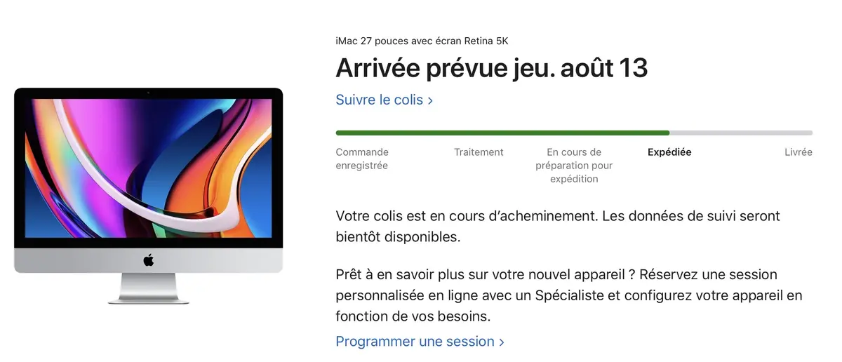 Apple expédie les iMac 5K 2020 boostés (10 coeurs, 5700XT, verre nano-texturé...)