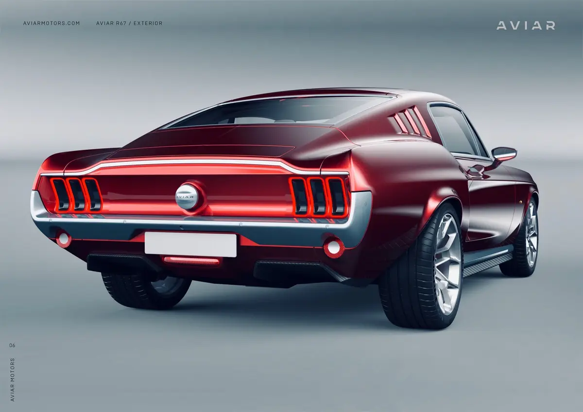 Une firme russe transforme une Tesla Model S en une Ford Mustang Fastback 1967 !