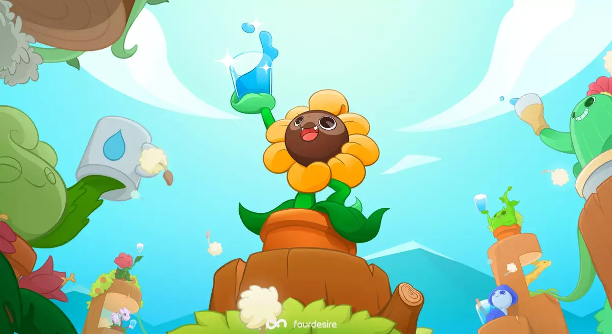 Plant Nanny² permet de boire de l'eau tout en jouant (et inversement)