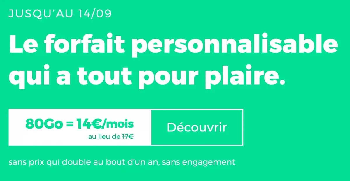 Bons Plans opérateurs : des offres sans engagement de 11,99 à 16,99€ (de 40 à 100Go) !