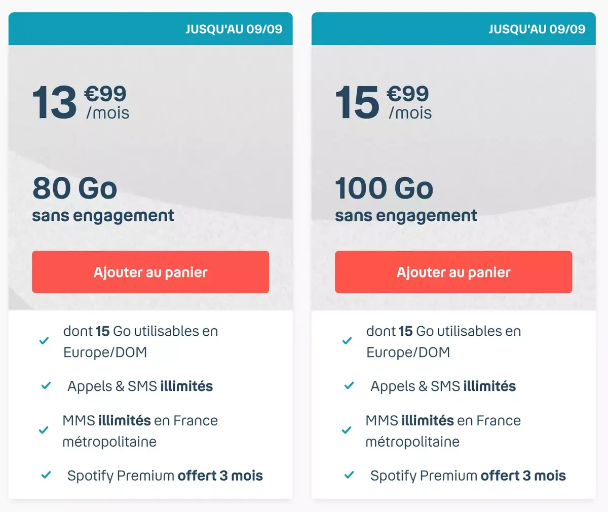 Bons Plans opérateurs : des offres sans engagement de 11,99 à 16,99€ (de 40 à 100Go) !