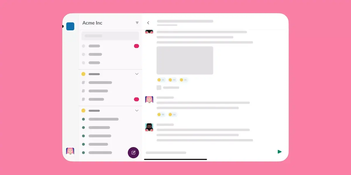 La version iPadOS de Slack dévoile une nouvelle interface utilisateur !