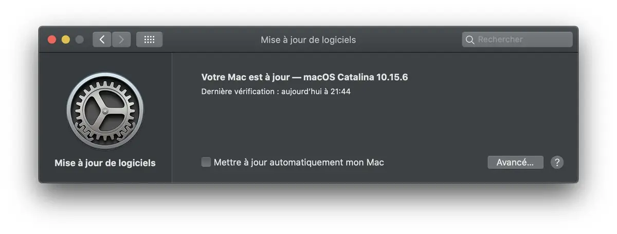 Une MAJ supplémentaire de macOS 10.15.6 (correctifs WiFi et iCloud Drive)