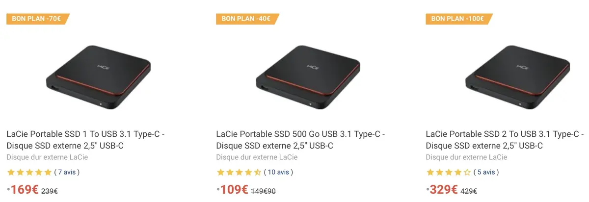 Bon plan : le LaCie Portable SSD à partir de 109€ #30ansMacWay