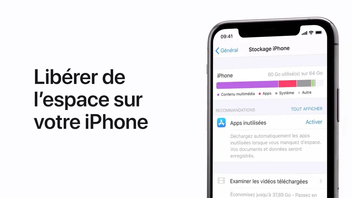 Vidéo Apple : optimiser son espace de stockage sur son iPhone ou son iPad