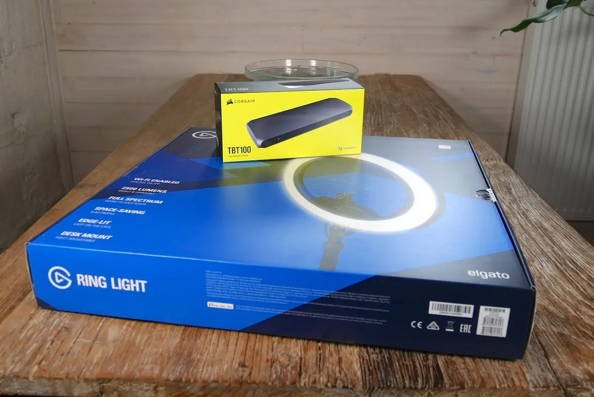 Prise en main des nouveautés Corsair/Elgato : Dock Thunderbolt 3 TBT100 et Ring Light