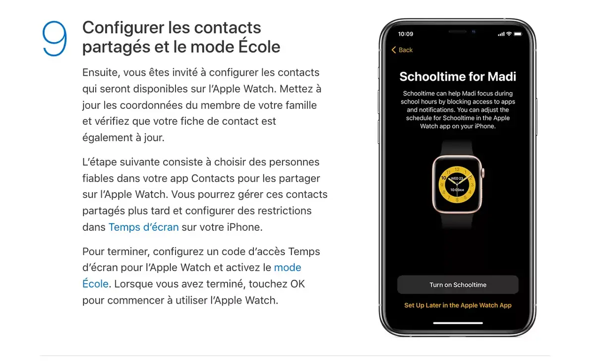 Apple explique en français comment configurer une Apple Watch pour toute la famille