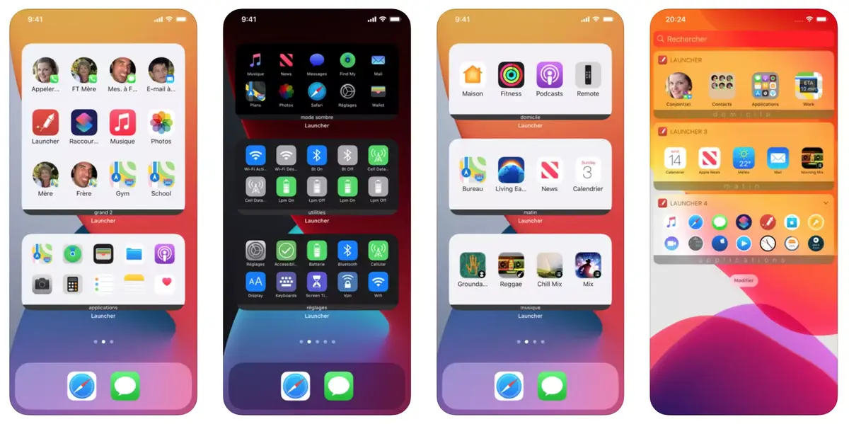 iOS 14 : Launcher permet de créer et de customiser ses widgets