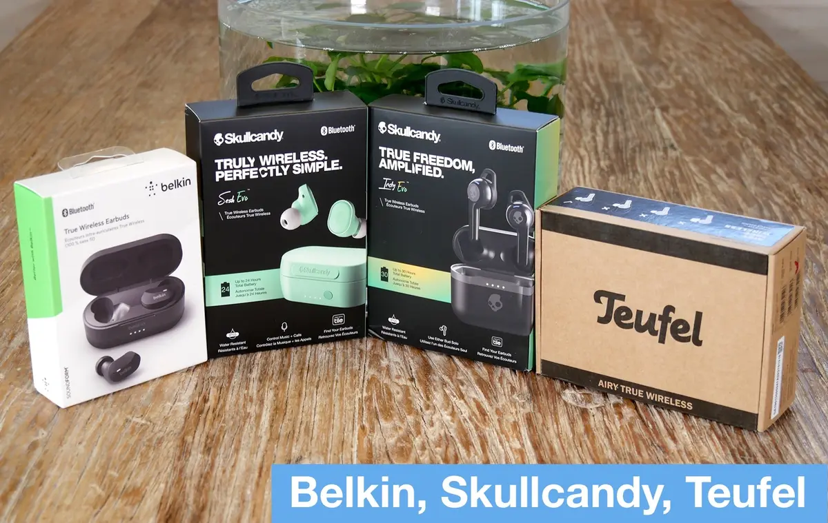 בדיקה אקספרס של אוזניות True Wireless מבית Teufel, Belkin ו