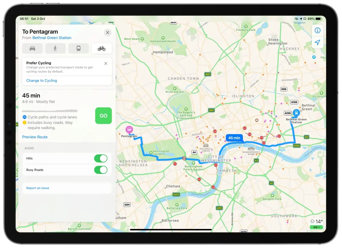 Plans : un cycliste londonnien éprouve les nouvelles options à vélo (bientôt en France ?)