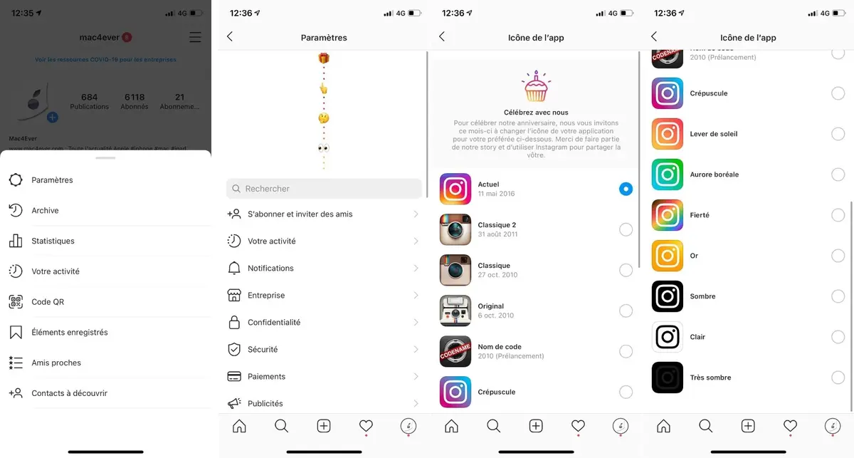 Pour ses 10 ans, Instagram permet de changer d’icône (et de revenir à 2010)