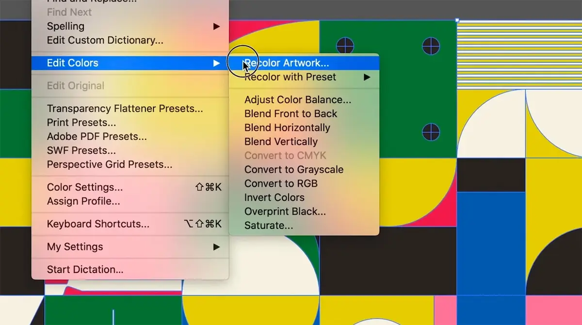 Adobe : Illustrator tease sur son nouvel outil de recoloration "Recolor Artwork"