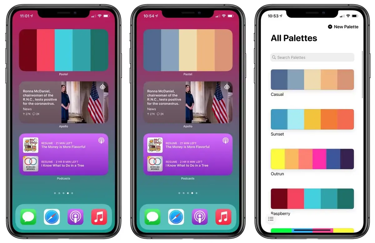 iOS 14 / iPadOS 14 : l'app Pastel permet de colorer à l'infini ses widgets (gratuit !)