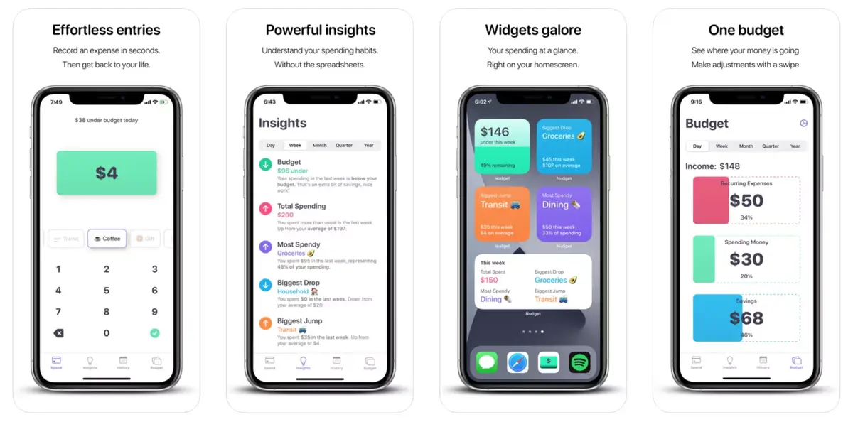 iOS 14 : "Nudget" permet de gérer son budget via les widgets