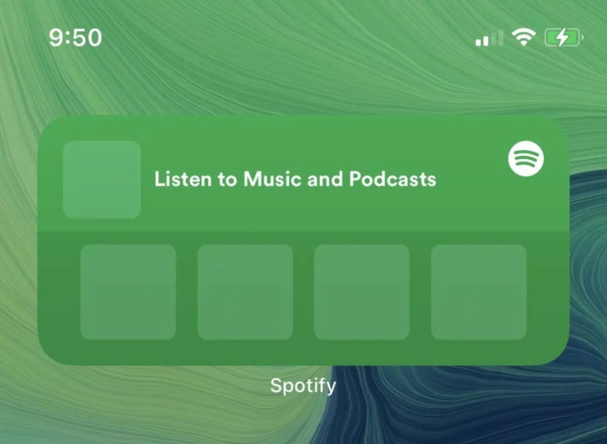 L'image du jour : Spotify prépare un widget (très limité) pour iOS 14