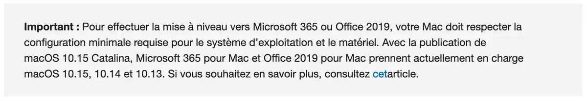 Microsoft met fin au support d'Office 2016 pour Mac (+ promo)