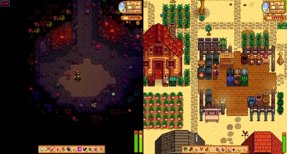 Stardew Valley va faire évoluer ses poules (écran partagé, mode co-op)