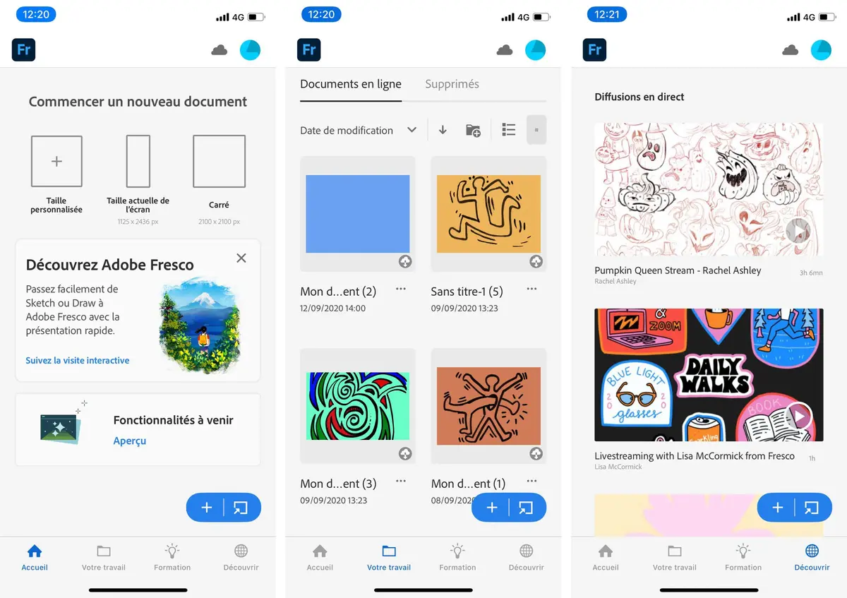 Adobe : on a testé Fresco sur iPhone, et aussi Illustrator pour iPad