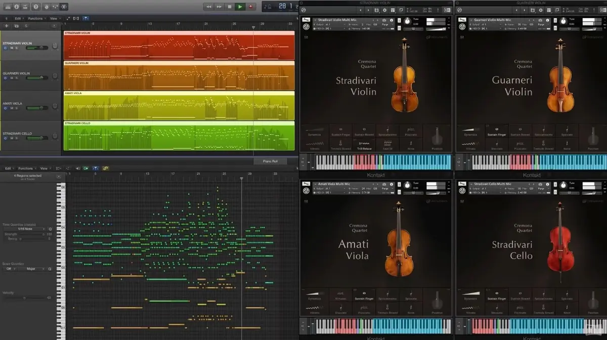 Cremona Quartet : un quatuor légendaire en instrument virtuel chez Native Instruments