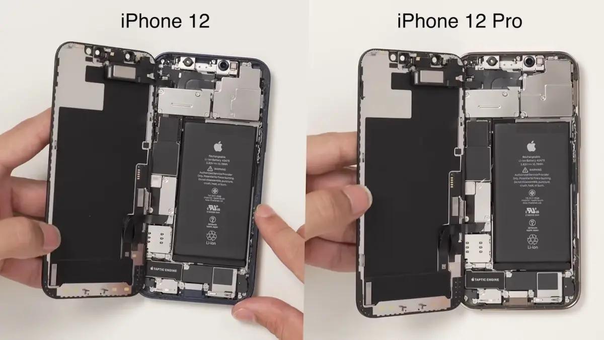 Les iPhone 12/12 Pro ont la même batterie de 2815 mAh