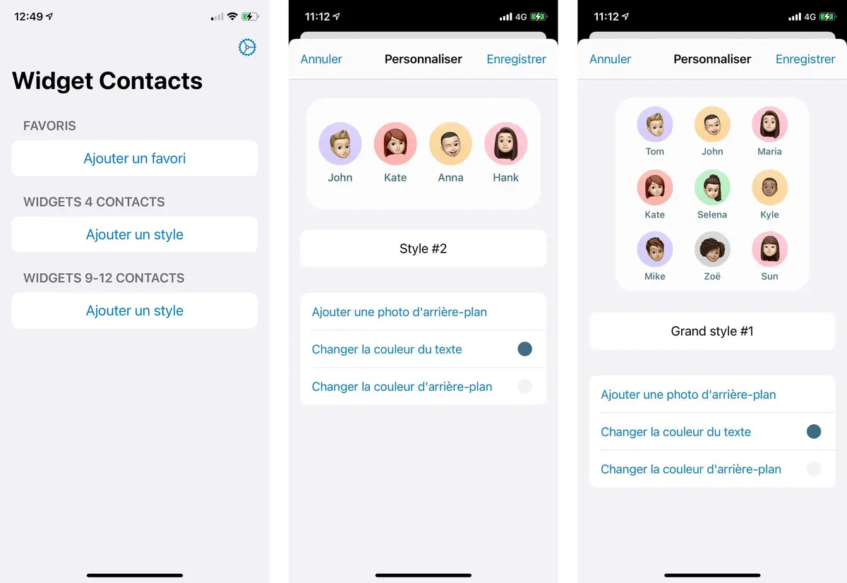 L'app française Widget Contacts permet d'appeler depuis l'écran d'accueil de son iPhone