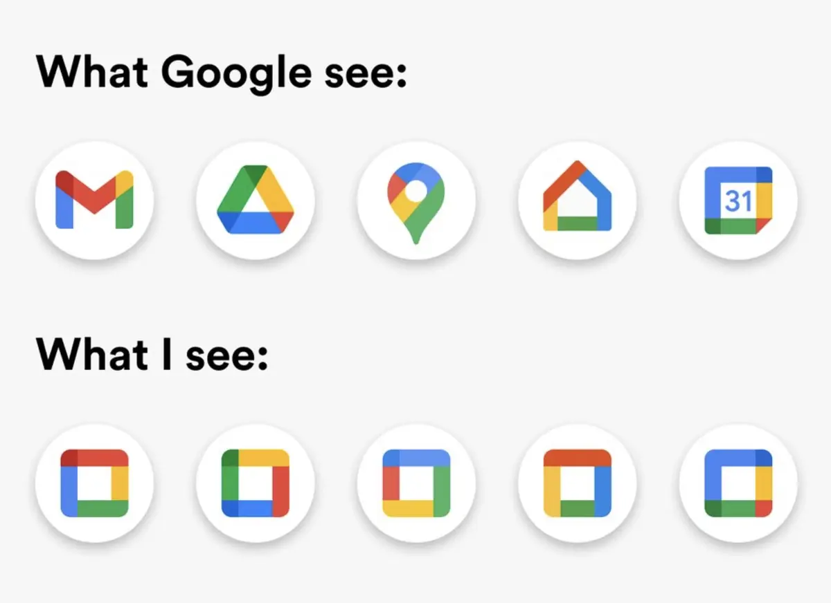 L'image du soir : les nouvelles icônes des apps de Google créent-elles la confusion ?