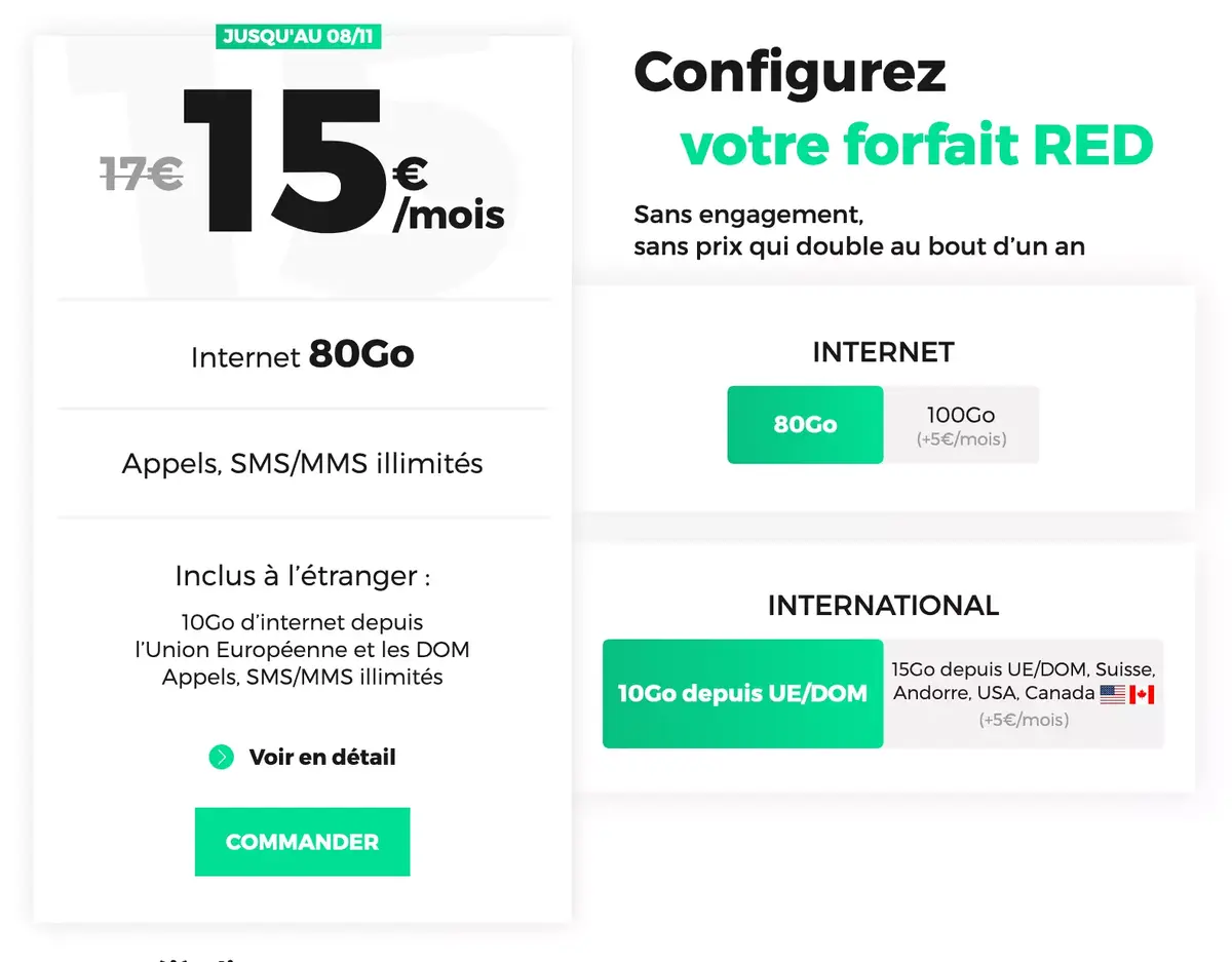 Bons plans opérateurs : des offres à partir de 13,99€ (de 80 à 100Go) !