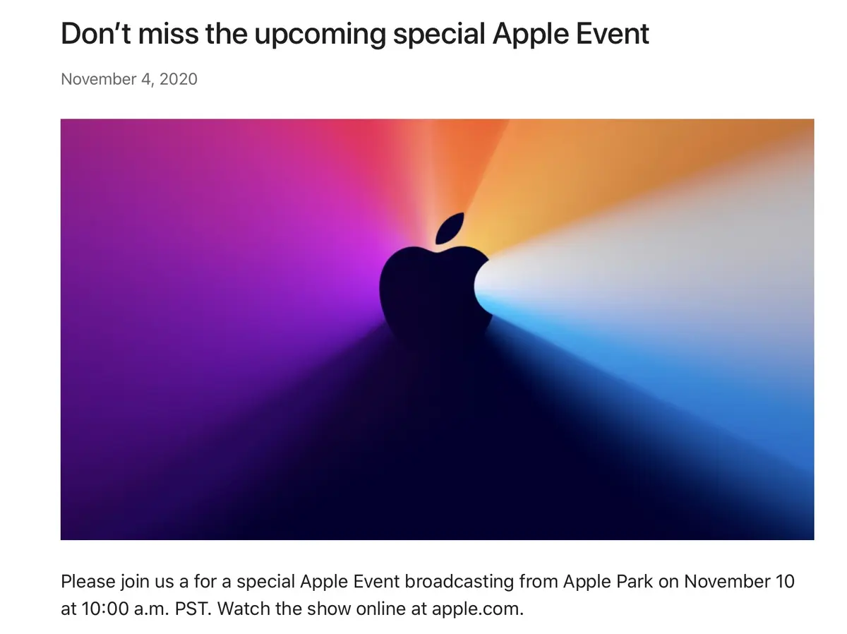 Keynote du 10 novembre : Apple confirme à demi-mot les Mac ARM