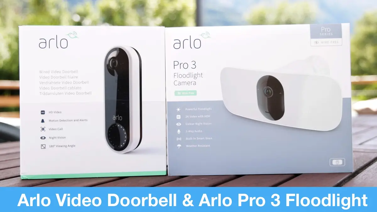 בדיקת פעמוני דלת/מצלמות Arlo Video &amp; Arlo Pro 3 Floodlight בוידאו!