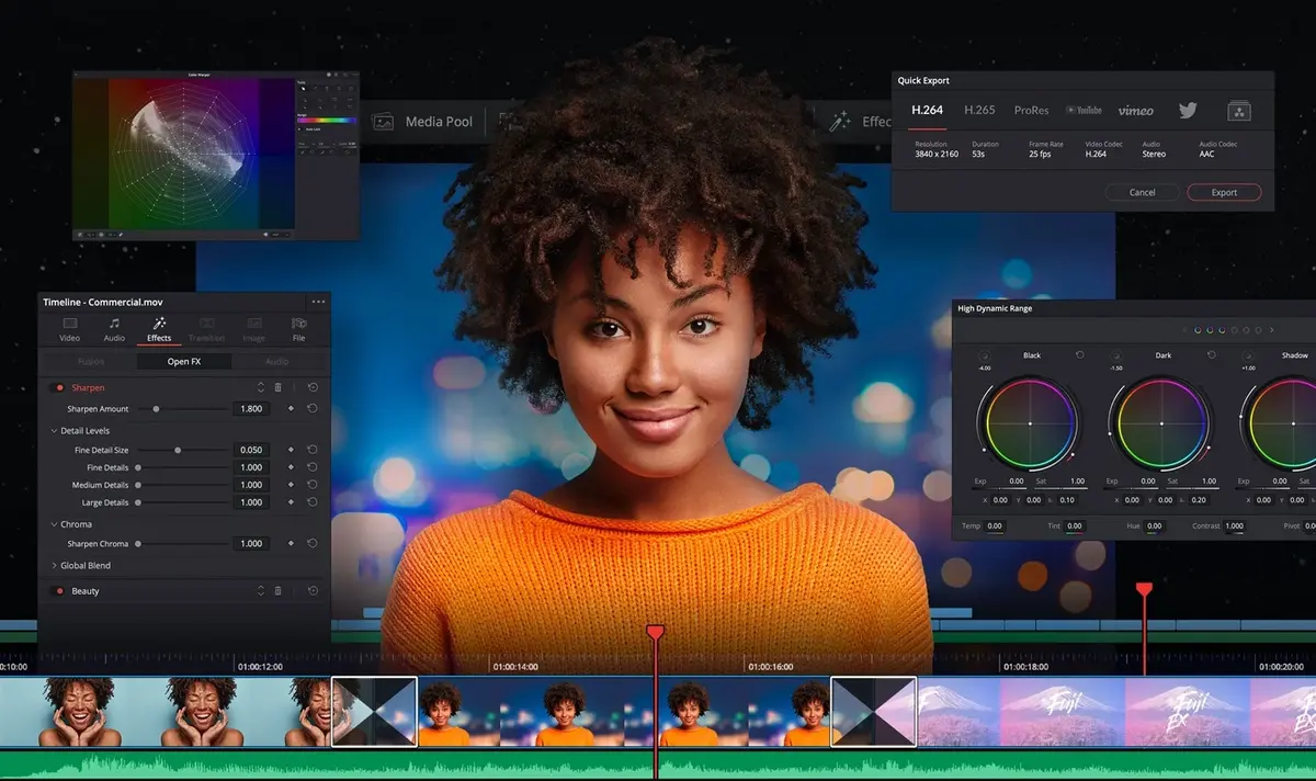 La bêta de DaVinci Resolve 17 propose 300 nouvelles fonctionnalités et améliorations