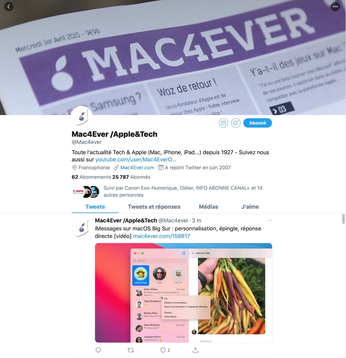 Twitter se met à MacOS Big Sur et aux Mac M1 (nouvelle icone, interface...)