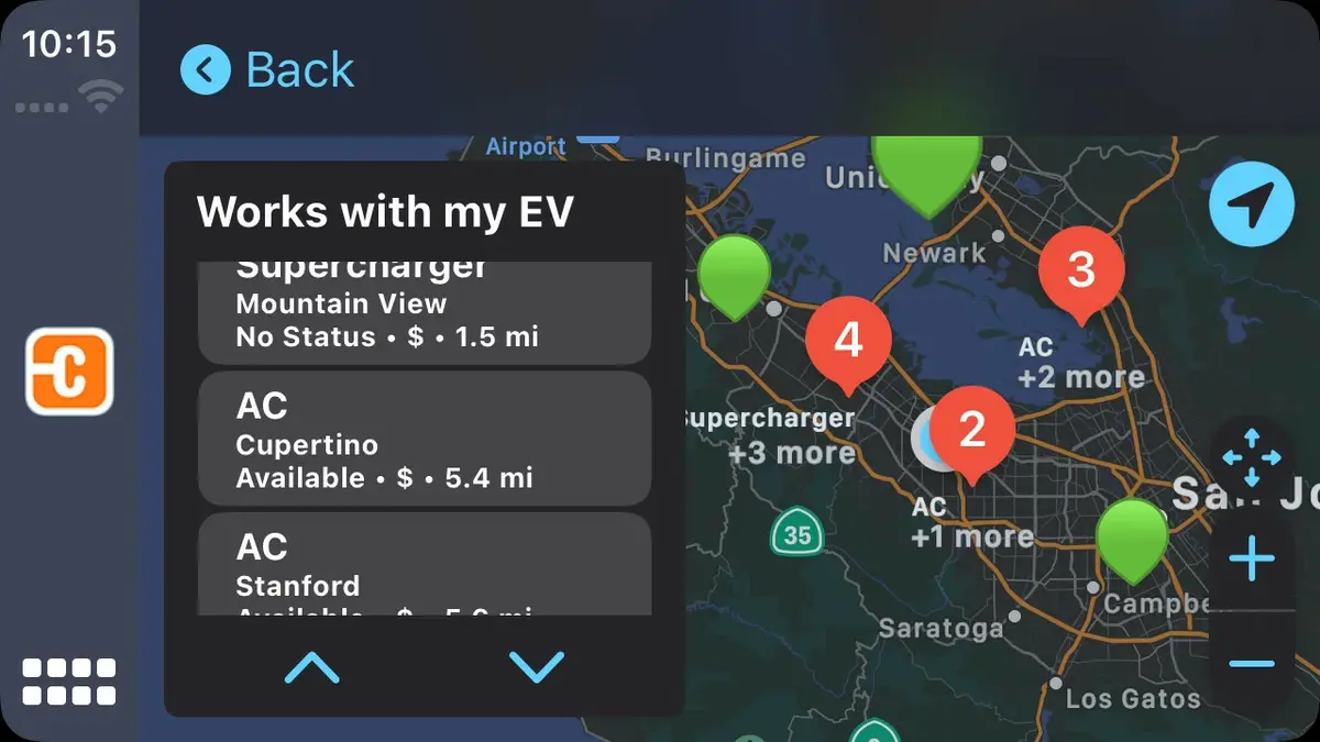 VE : ChargePoint débarque dans CarPlay !