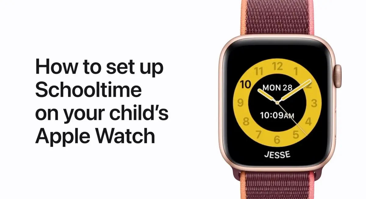 Partage familial : comment paramétrer le mode École sur une Apple Watch