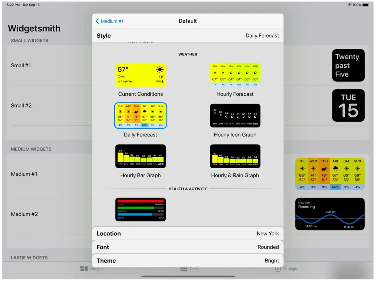 Widgetsmith se prépare pour Noël en version 2.1