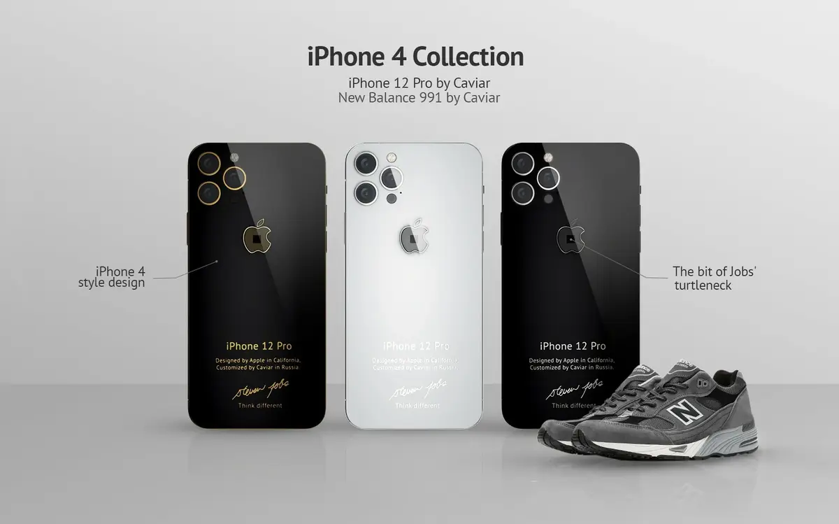 iPhone 12 Pro : Caviar sort une édition limitée Steve Jobs (avec des New Balance)