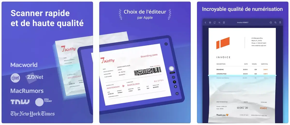 Scanner Pro 8.0 : nouvel OCR, vue par liste, accès rapide à la recherche, options de tri