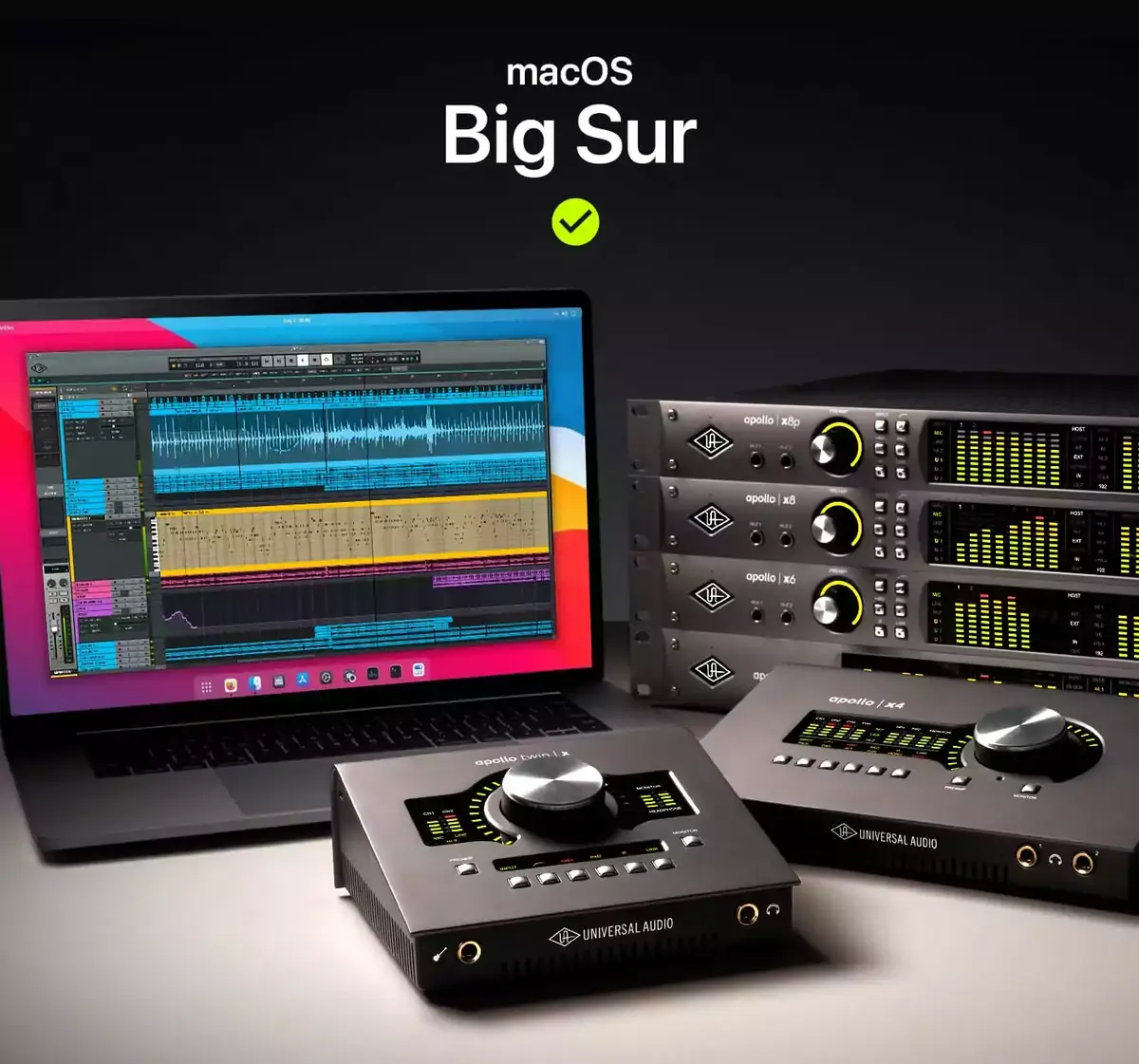 Le produits Universal Audio sont compatibles avec Big Sur