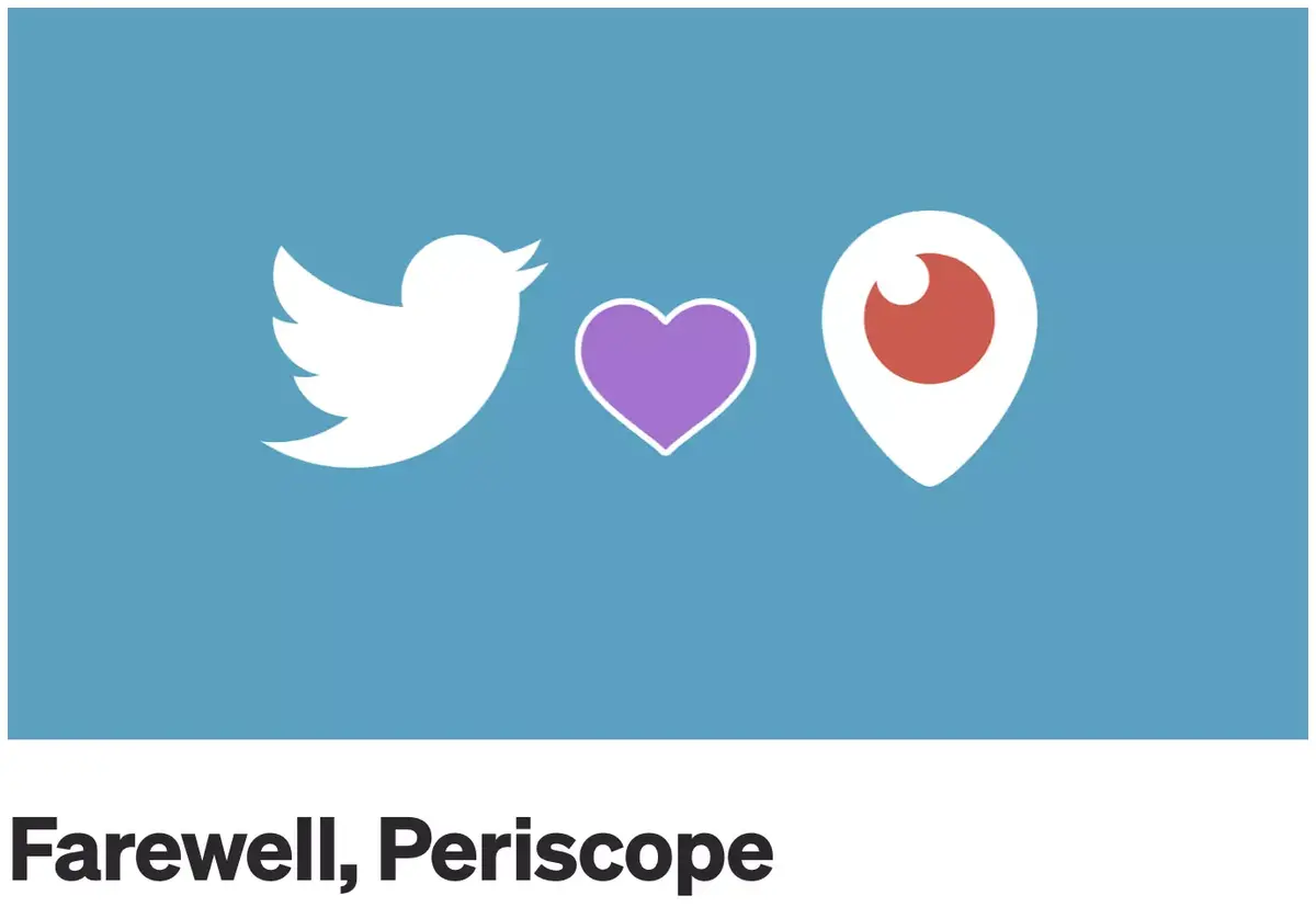 Twitter : Periscope disparaîtra en mars 2021