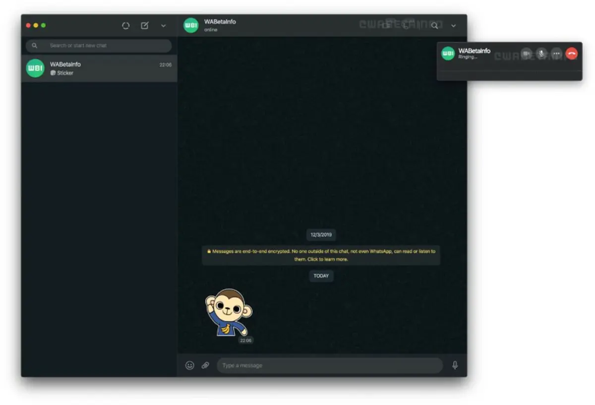 WhatsApp bientôt en audio et en vidéo sur Mac (images)