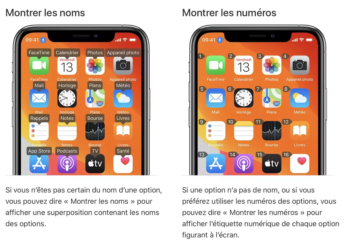 iOS : comment configurer la "Superposition" sous le "Contrôle vocal"