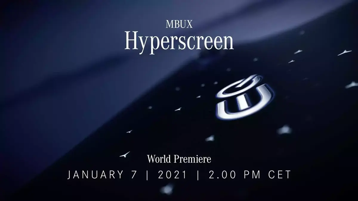 VE : Mercedes annonce son nouveau système "MBUX Hyperscreen"