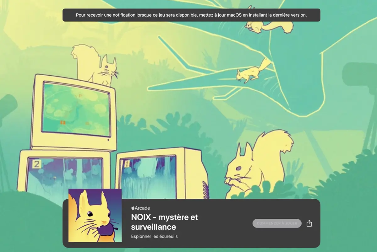 NOIX proposera mystère et surveillance pour pister les écureuils (bientôt sur Arcade)