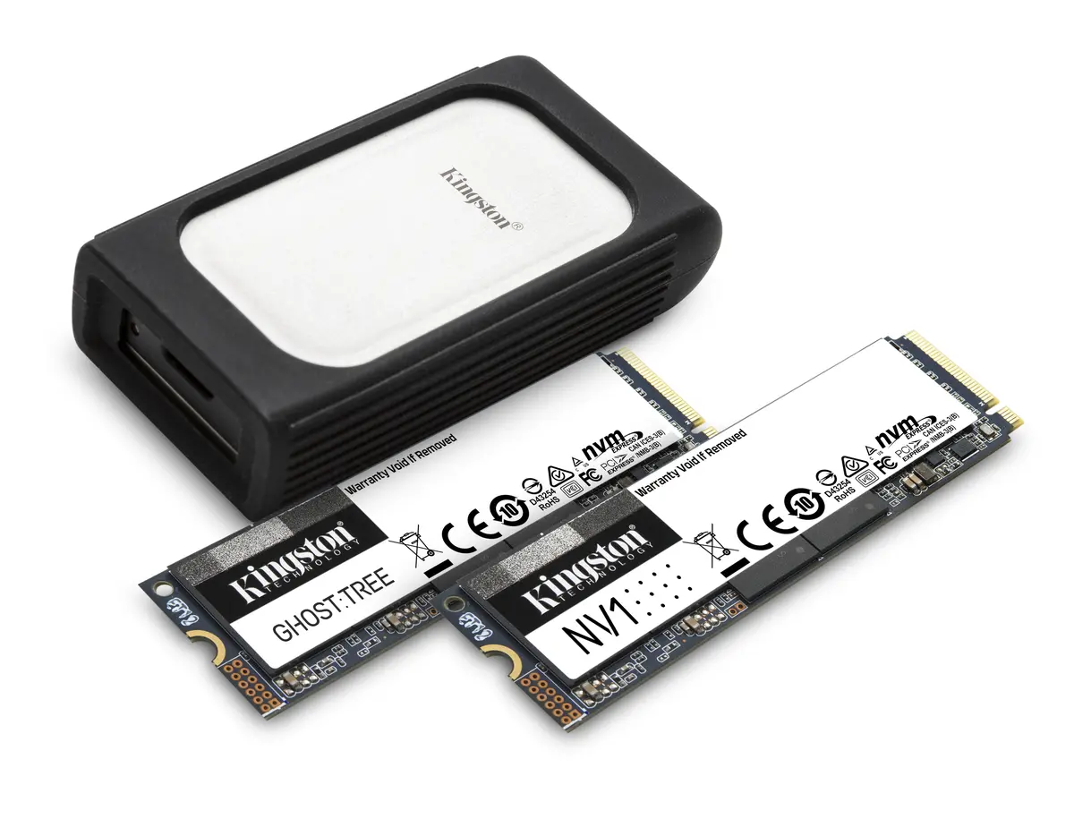 Kingston dévoile ses nouveaux SSD USB-C et NVMe PCI 4.0 #CES2021