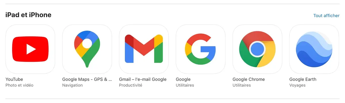 App Store : Google n'a toujours pas mis à jour ses étiquettes de confidentialité