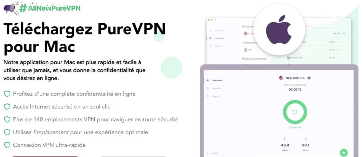 Bon plan VPN : PureVPN avec 73% de réduction à 2,58€/mois (+ code promo)